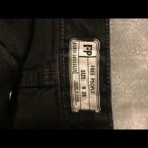 NWOT -  Free People black cut-off shorts